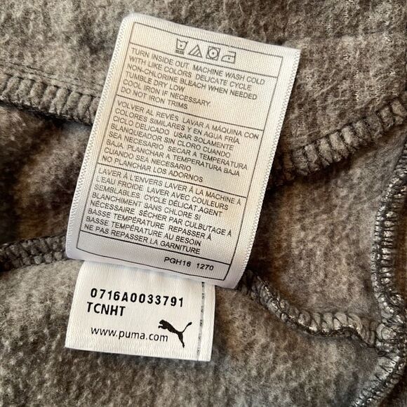 Puma zip up fleece jacket.  Size girls L (12-14). - Picture 6 of 6